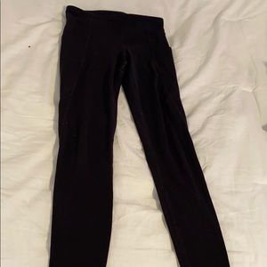 Athleta Girl Black Stash Your Treasures Tights